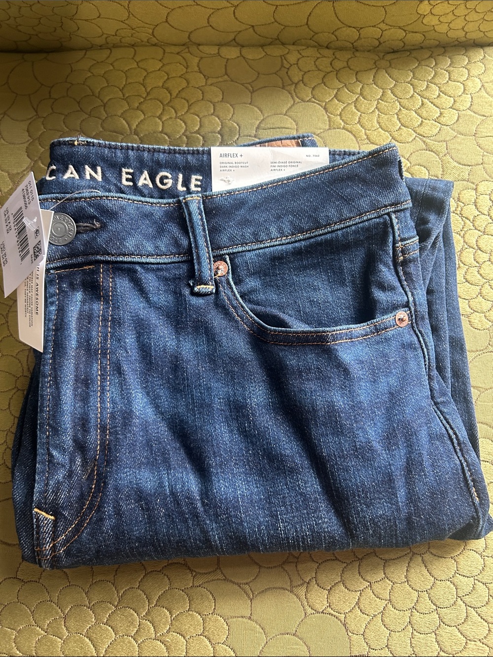 American Eagle Outfitters Men’s Indigo Blue Relaxed Jeans